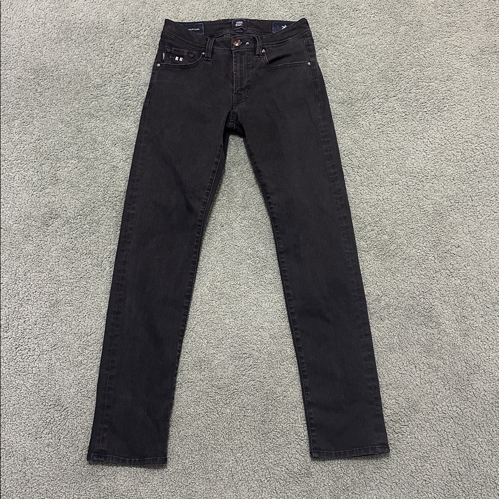 Tramarossa Michelangelo Zip Stretch Men’s Black Denim Jeans Size 30